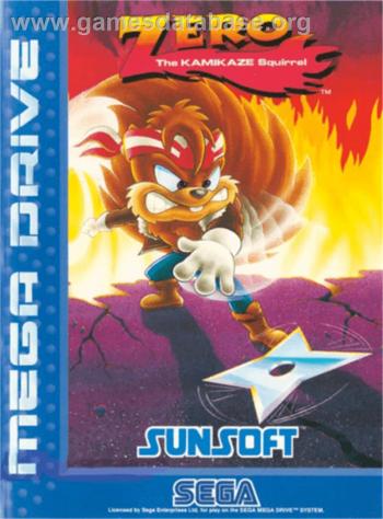 Cover Zero the Kamikaze Squirrel for Genesis - Mega Drive